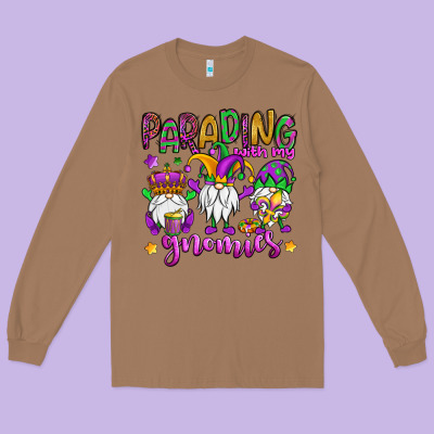 Parading With My Gnomies Long Sleeve Tee Designed By Oliviacreatesart
