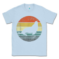 Dusty Blue Seal Lover Gifts Retro Vintage Sea Lion Animal Silhouette Classic Tee - trangStudio