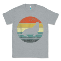 Heather Grey Seal Lover Gifts Retro Vintage Sea Lion Animal Silhouette Classic Tee - trangStudio