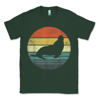 Sports Green Seal Lover Gifts Retro Vintage Sea Lion Animal Silhouette Classic Tee - trangStudio