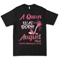 Black A Queen Was Born In August 1965 Happy Birthday To Me 55 Years Old Premium Tee - Bettercallsaul