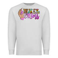 Dove Grey nail boss Premium Sweatshirt - BarkalooDesign