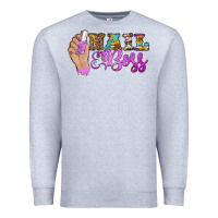 Heather Grey nail boss Premium Sweatshirt - BarkalooDesign
