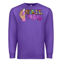 Purple nail boss Premium Sweatshirt - BarkalooDesign