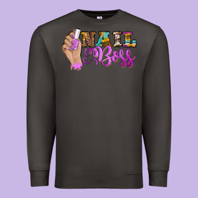 Nail Boss Premium Sweatshirt Designed By Barkaloodesign