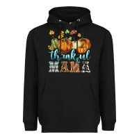 Black thankful mama Heavyweight Hoodie - BarkalooDesign