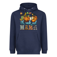 Navy thankful mama Heavyweight Hoodie - BarkalooDesign