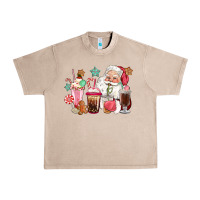 French Oak pink santa christmas santa coffe cups Urban Heavy Tee - CowGirlArtShop