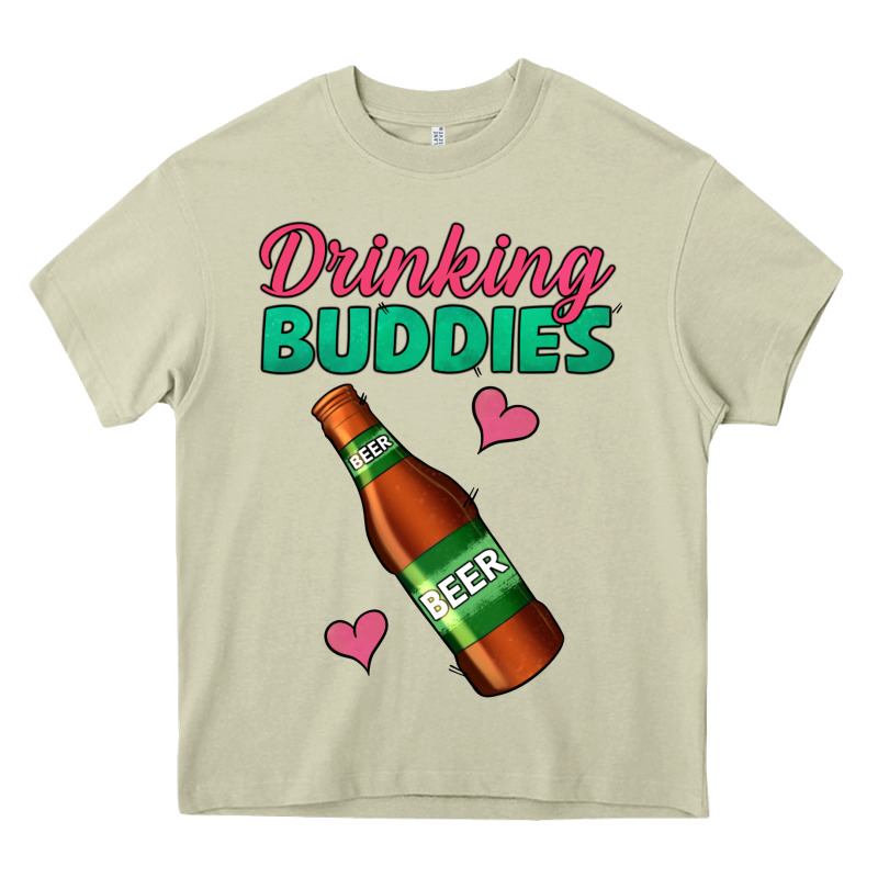 Drinking Buddies Beer Bottle Heavy Core Tee by Jasminsmagicworld | Teevron