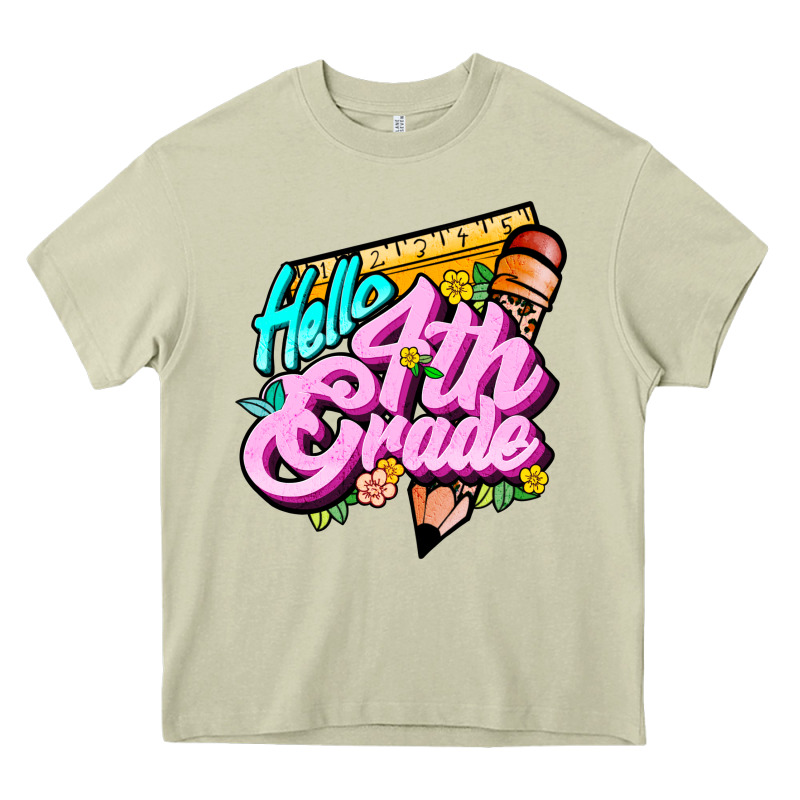 Hello 4th Grade Heavy Core Tee by JahusDesignShop | Teevron