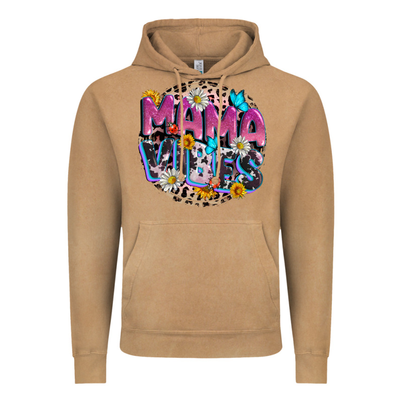 Mama Vibes Mother's Day Vintage Hoodie by CowGirlArtShop | Teevron