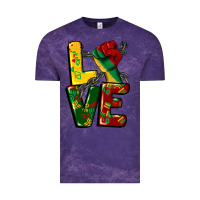 Cloud Purple love juneteenth Vintage Tee - CowGirlArtShop