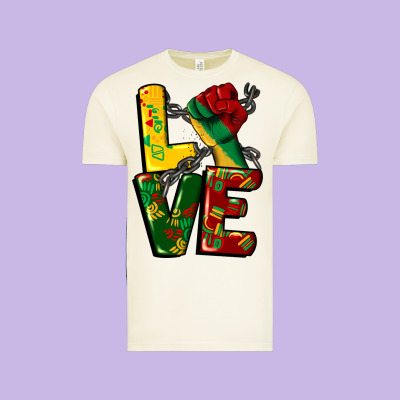 Love Juneteenth Vintage Tee Designed By Cowgirlartshop