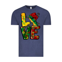 Vintage Denim love juneteenth Vintage Tee - CowGirlArtShop
