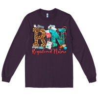 Plum registered nurse Long Sleeve Tee - OliviaCreatesArt