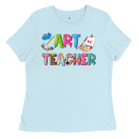 Baby Blue art teacher Ladies Tee - NancyCooperArtShop