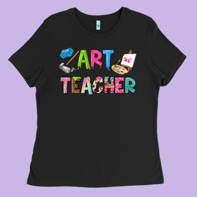 Art Teacher Ladies Tee Designed By Nancycooperartshop