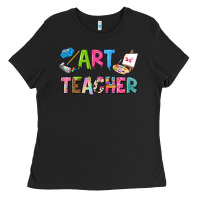 Black art teacher Ladies Tee - NancyCooperArtShop