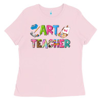 Bubblegum Pink art teacher Ladies Tee - NancyCooperArtShop