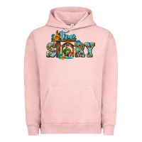 Pigment Salmon true story jesus and mary wıth god Urban Hoodie - AdoDesignShop