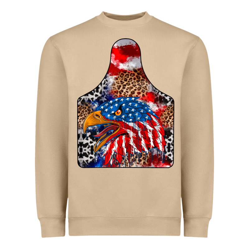 America Heavyweight Sweatshirt by CowhideDigitalArt | Teevron