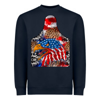 Navy america Heavyweight Sweatshirt - CowhideDigitalArt