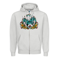 Dove Grey be kind Zipper Hoodie - SublimationCraftShop