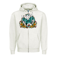 Oatmeal Heather be kind Zipper Hoodie - SublimationCraftShop
