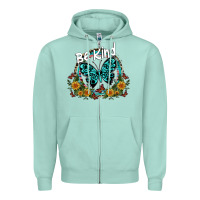 Seafoam be kind Zipper Hoodie - SublimationCraftShop