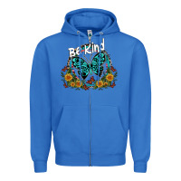 True Royal be kind Zipper Hoodie - SublimationCraftShop