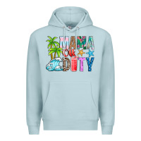 Blue Mist Mama Of Duty Premium Hoodie - CowhideDigitalArt