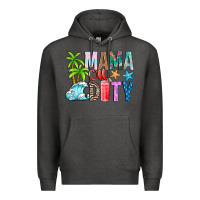 Charcoal Heather Mama Of Duty Premium Hoodie - CowhideDigitalArt