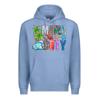 Colony Blue Mama Of Duty Premium Hoodie - CowhideDigitalArt