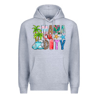 Heather Grey Mama Of Duty Premium Hoodie - CowhideDigitalArt