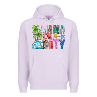 Lilac Mama Of Duty Premium Hoodie - CowhideDigitalArt