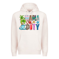 Pale Pink Mama Of Duty Premium Hoodie - CowhideDigitalArt