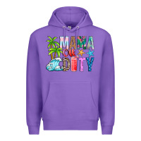 Purple Mama Of Duty Premium Hoodie - CowhideDigitalArt