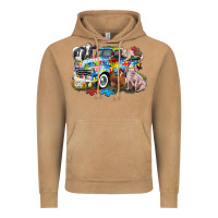 Vintage Camel Autism truck with farm animals Vintage Hoodie - CowGirlArtShop