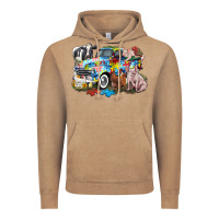 Vintage Coffee Autism truck with farm animals Vintage Hoodie - CowGirlArtShop