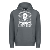 Rock lunch lady halloween ghost cafeteria worker all hallows' eve t shirt Premium Hoodie - trangStudio