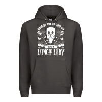 Smoke lunch lady halloween ghost cafeteria worker all hallows' eve t shirt Premium Hoodie - trangStudio