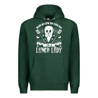 Sports Green lunch lady halloween ghost cafeteria worker all hallows' eve t shirt Premium Hoodie - trangStudio