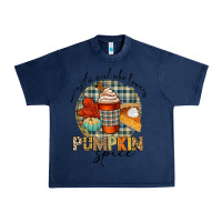 Navy just a girl who loves pumpkin spice Urban Heavy Tee - CowGirlArtShop