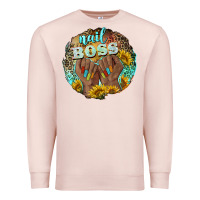 Pale Pink nail boss Premium Sweatshirt - BarkalooDesign