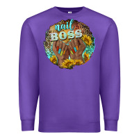 Purple nail boss Premium Sweatshirt - BarkalooDesign