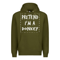 Army Green pretend i m a donkey halloween costume Premium Hoodie - trangStudio