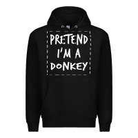 Black pretend i m a donkey halloween costume Premium Hoodie - trangStudio