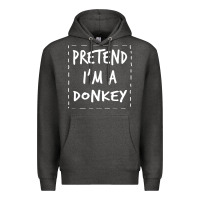 Charcoal Heather pretend i m a donkey halloween costume Premium Hoodie - trangStudio
