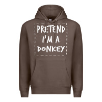 Coffee pretend i m a donkey halloween costume Premium Hoodie - trangStudio