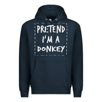 Navy pretend i m a donkey halloween costume Premium Hoodie - trangStudio